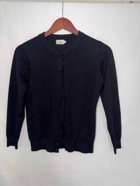 Cielo Black Button-Front Women's Cardigan